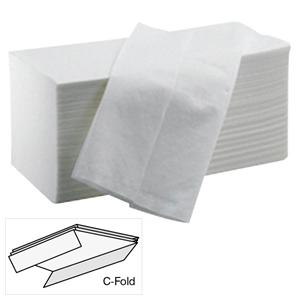 White JaniCare® C-Fold Luxury Hand Towels - 2 Ply (Case of 2295)